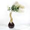 Uniquewise Decorative Modern Table Flower Vase Aluminium-Casted, Two Tone Brown and Gold 10 Inch QI004136 - alternate 3